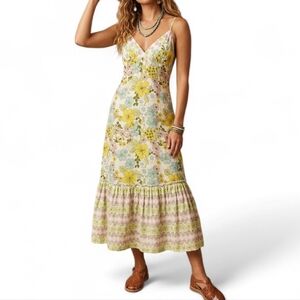 Vintage Nolita 90s Floral Cotton Maxi Dress